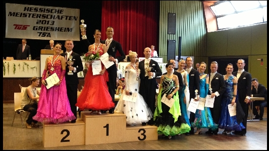 Siegerehrung der Hessenmeisterschaft 2013, Senioren I Standard