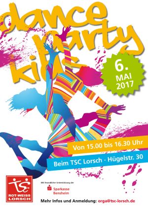 Plakat zur Dance-Party for Kids 6.5.2017